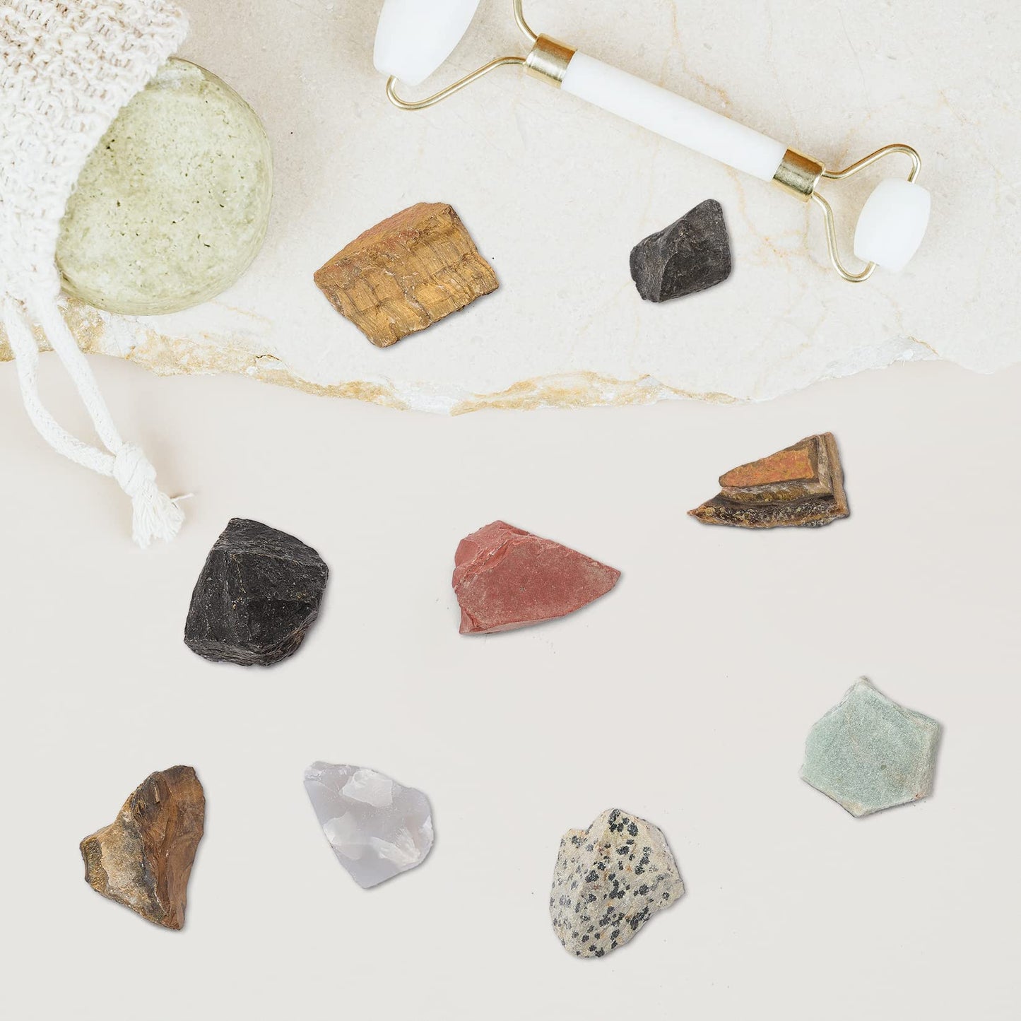 Rocks Tumbler Refill Rocks and Gems 400 Grams Raw Mix Stones 9 Varieties !