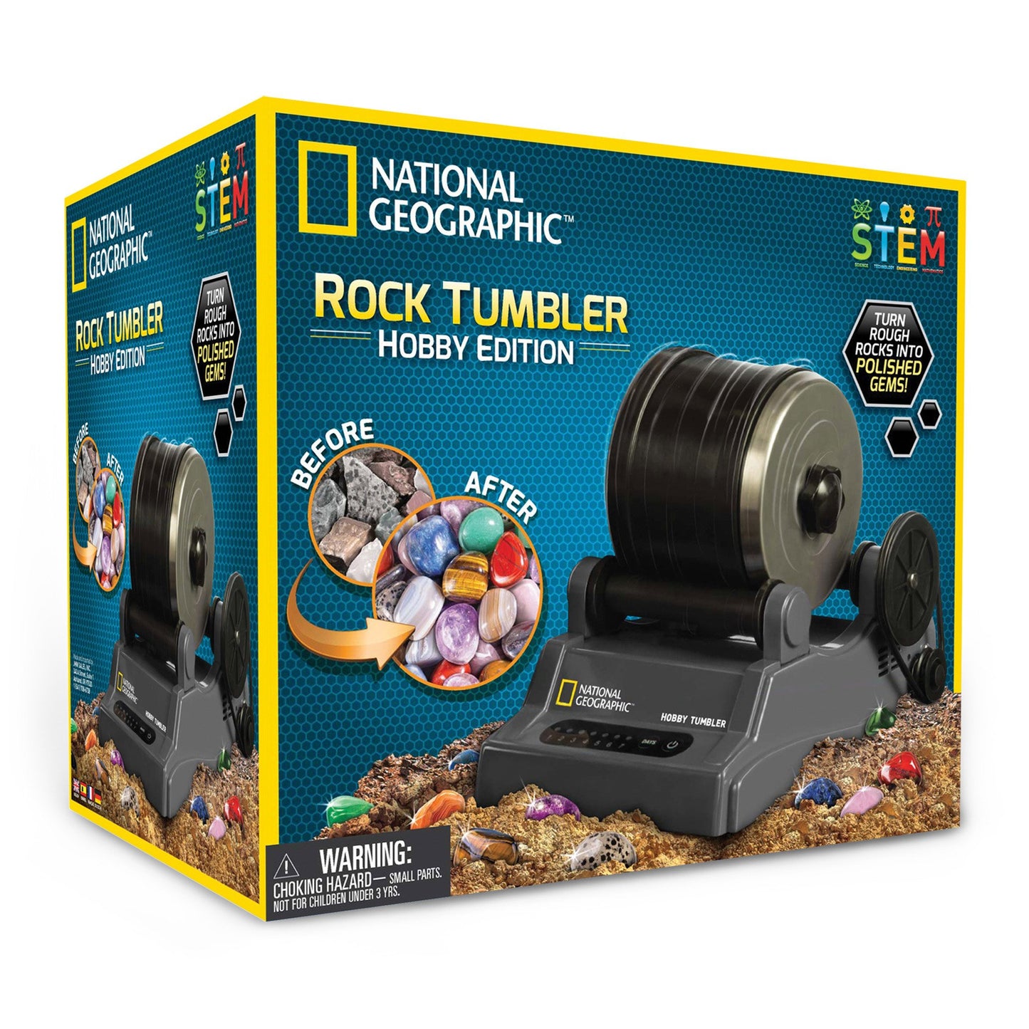NATIONAL GEOGRAPHIC Hobby Rock Tumbler Kit !